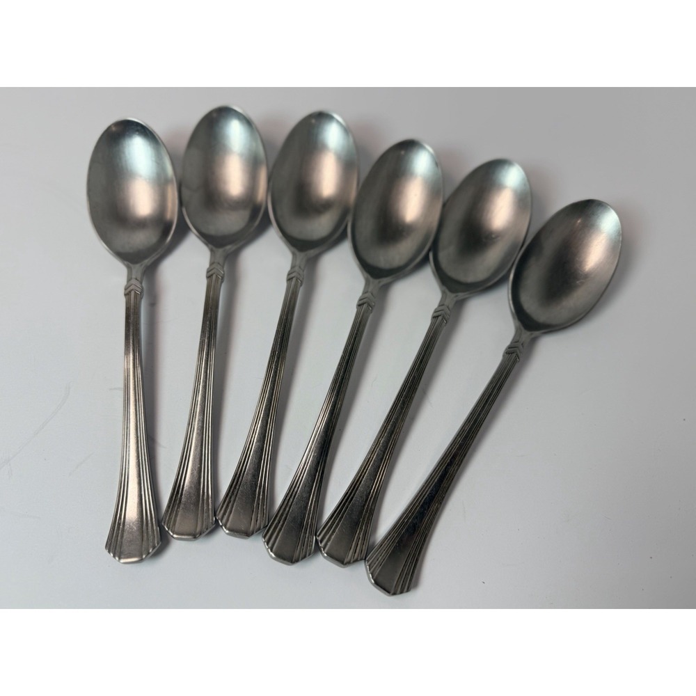 Set Of 6‎ Mikasa Concorde 18/8 Stainless Place/Oval Soup Spoons